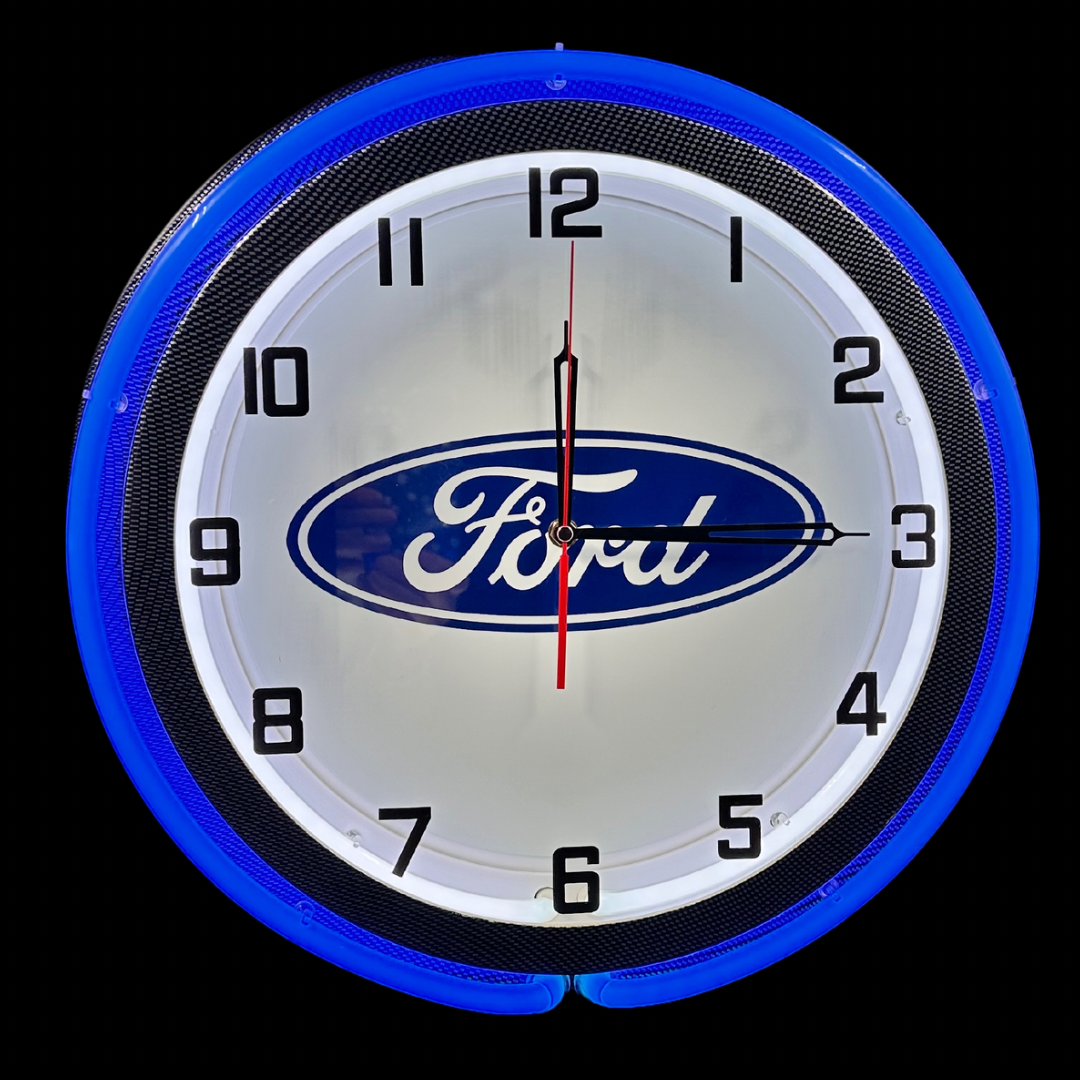 Ford Raptor Clocks Ford Blue Oval – Man Cave Clocks