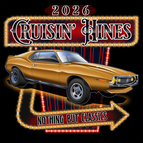 Cruisin' Hines 2026 Official Event T-shirt