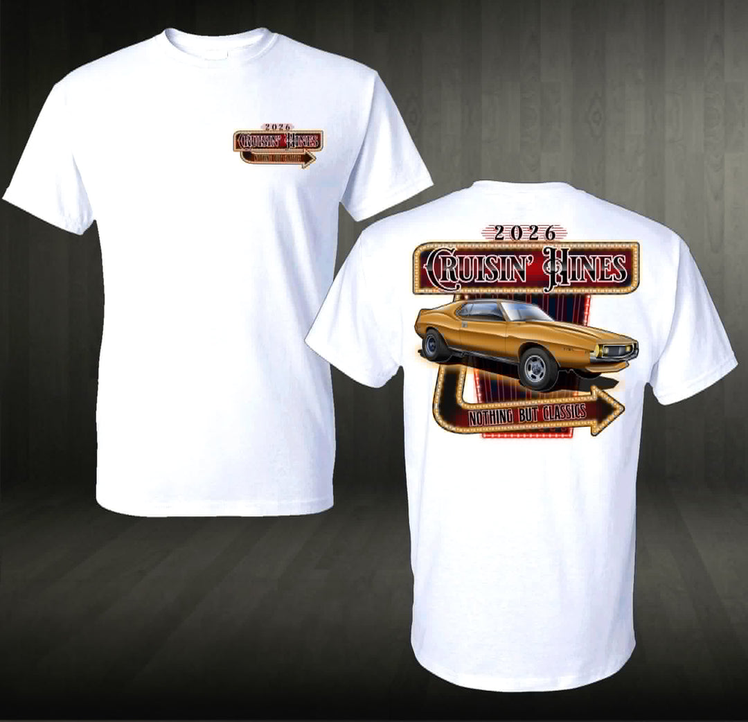 Cruisin' Hines 2026 Official Event T-shirt